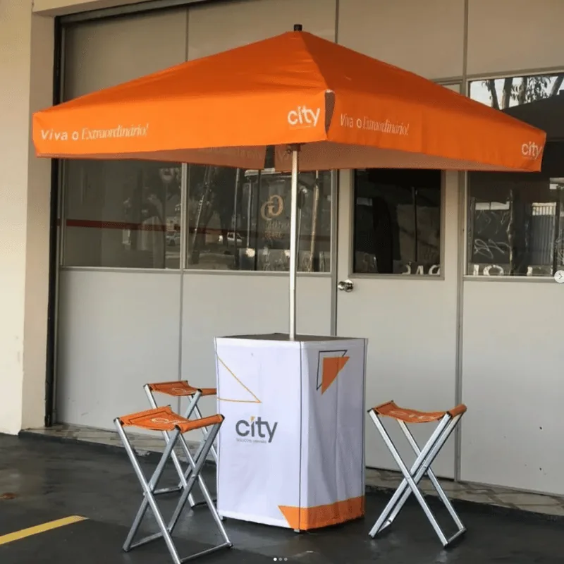 Kit Promocional com Tenda Balcão Barbantech